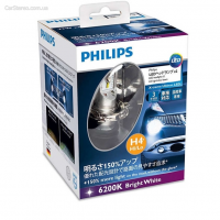 LED H4 12953BWX2 Philips X-treme Ultinon светодиодные лампы