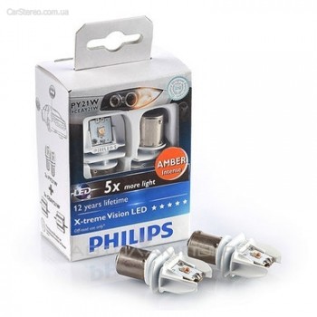 Лампы поворота Philips X-treme Vision LED PY21W 12764